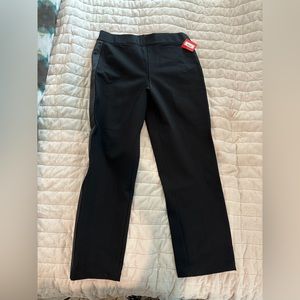 Spanx Ponte Straight pants with Satin strip